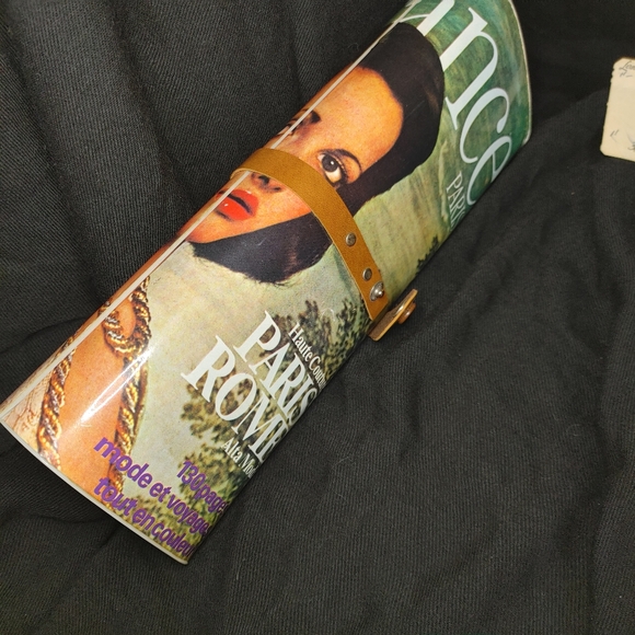 Rare 70's Faux Magazine Clutch Paris Rome Mr Ernest; Mom's personal Collection😘 - Picture 5 of 16